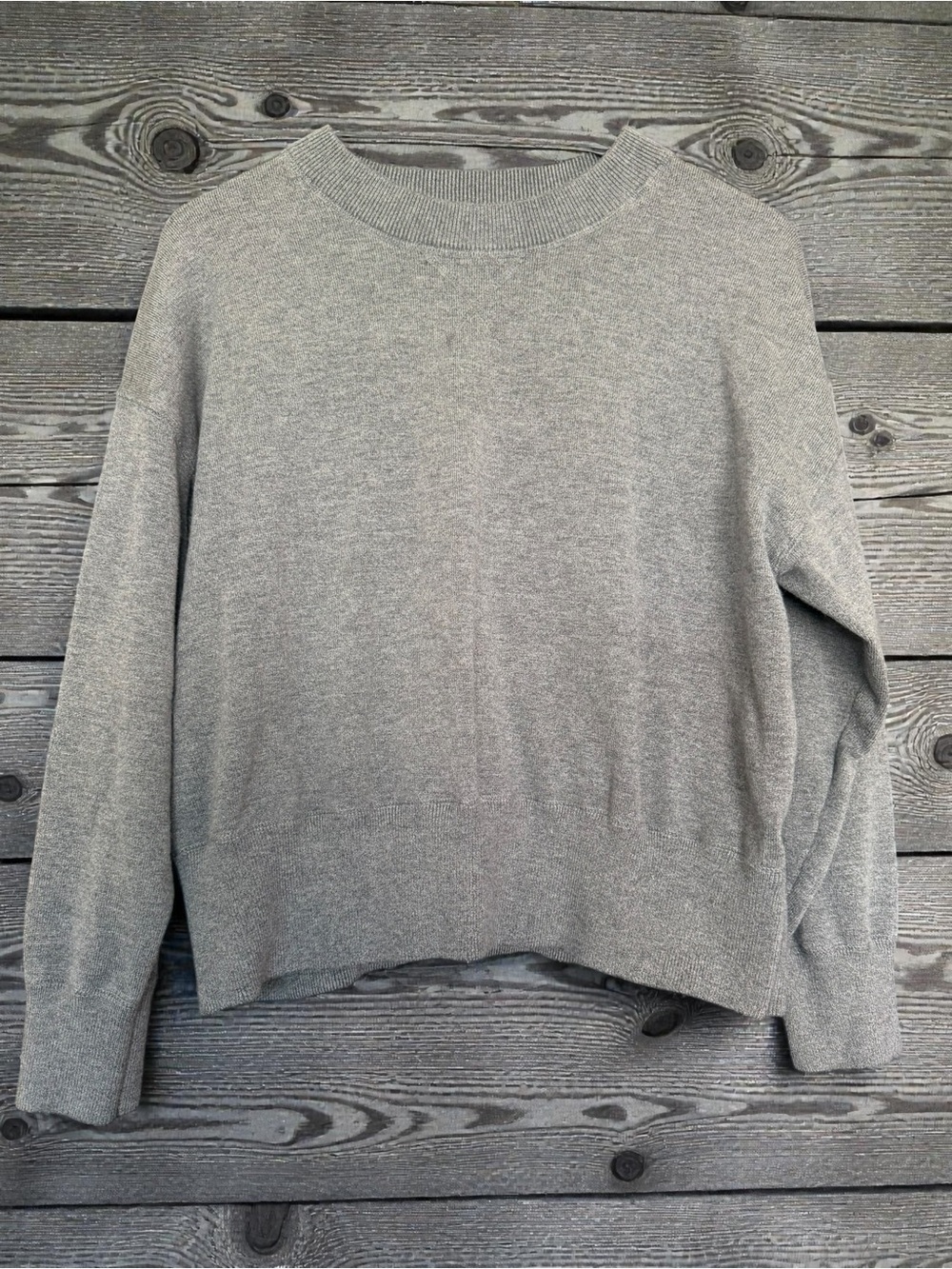 Zara Gray Crewneck Sweater